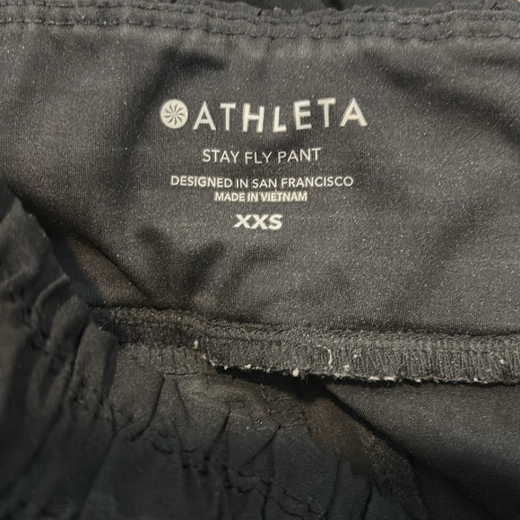 Athleta Stay Fly Pant Black Baggy Cargo Zip Joggers - Picture 4 of 7